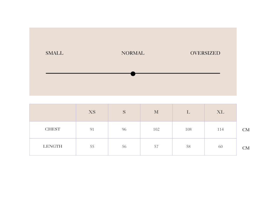 Size chart for Short Sleeve Polo Shirt - Dark Brown