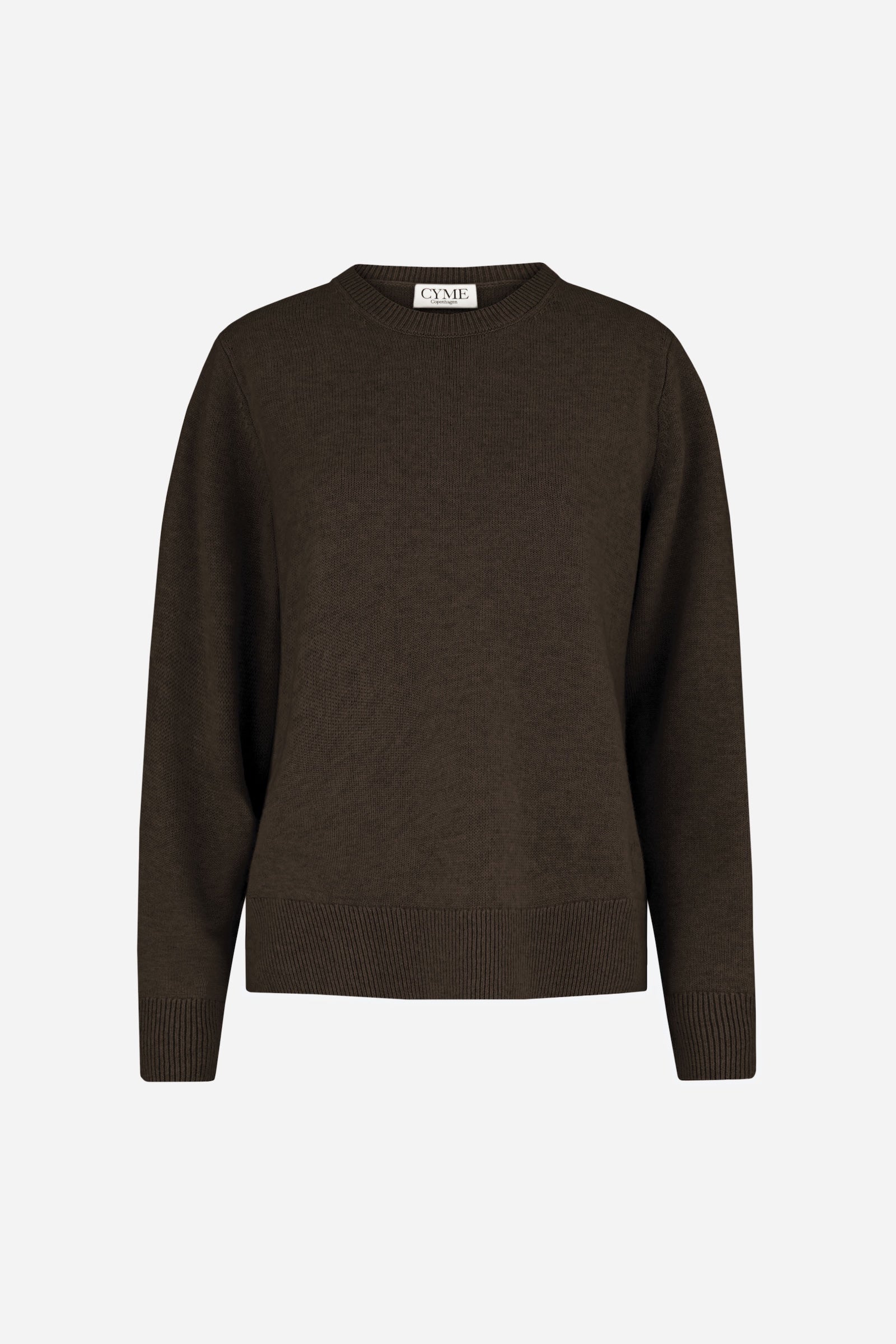 Brown sweater on a white background