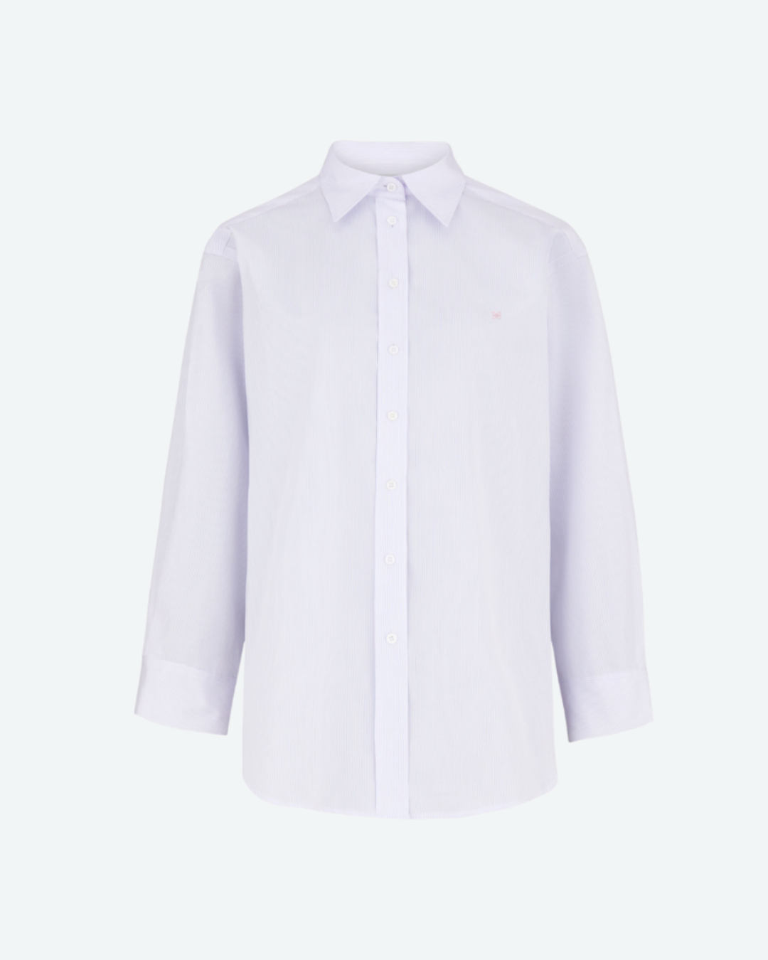 White shirt on a light gray background