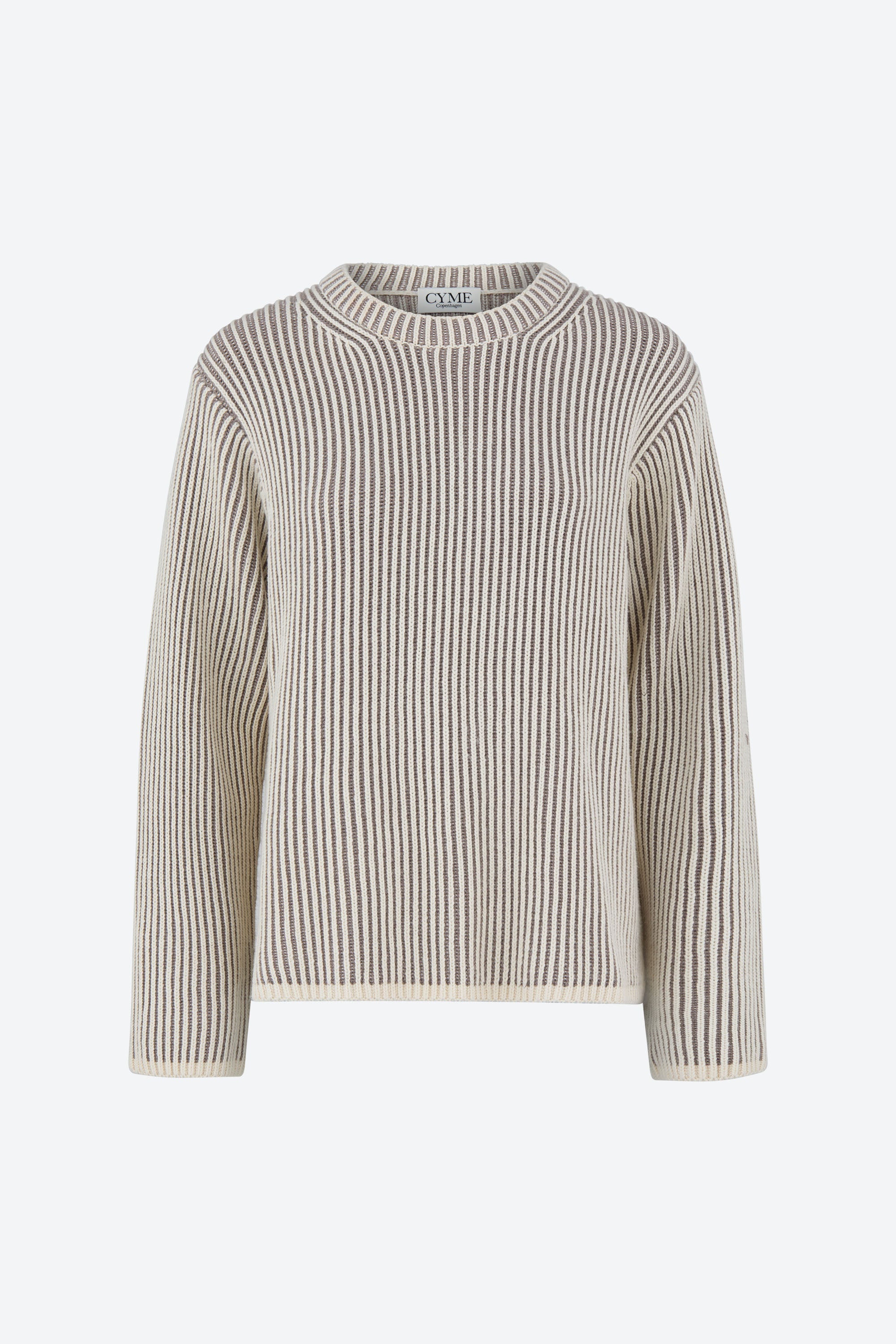 The iconic Cotton CYME Copenhagen Cotton Cashmere Jumper light blue and cream