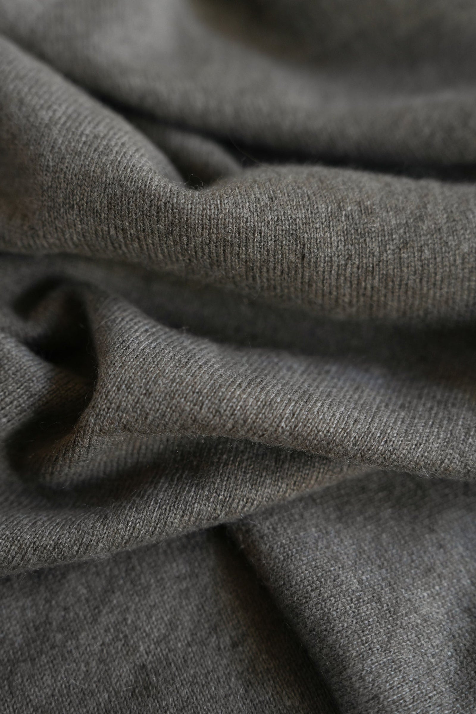 Close-up of gray fabric with visible texture