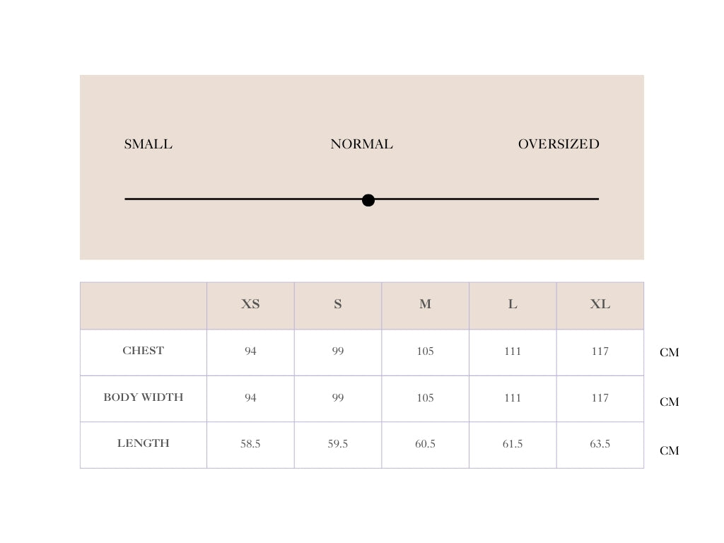 Size chart for Grace Polo Jumper - Soft Pink