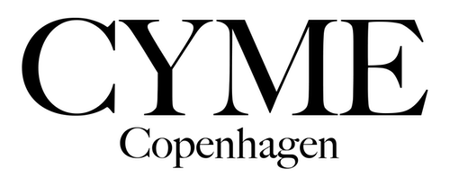 The logo of Cyme Copenhagen in elegant black serif font, symbolizing the brand's sleek Scandinavian identity and commitment to timeless fashion design.