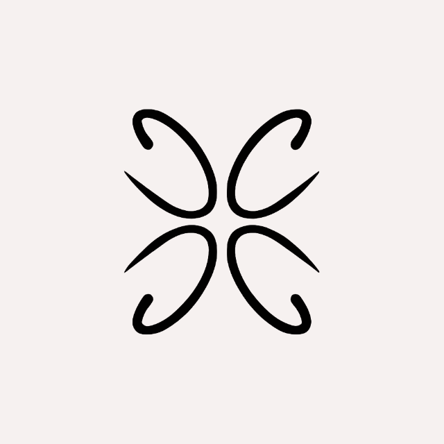 Cyme Copenhagen's elegant logo as a giftcard, symmetrical design, showcasing the brand's focus on timeless Danish design in women's fashion.