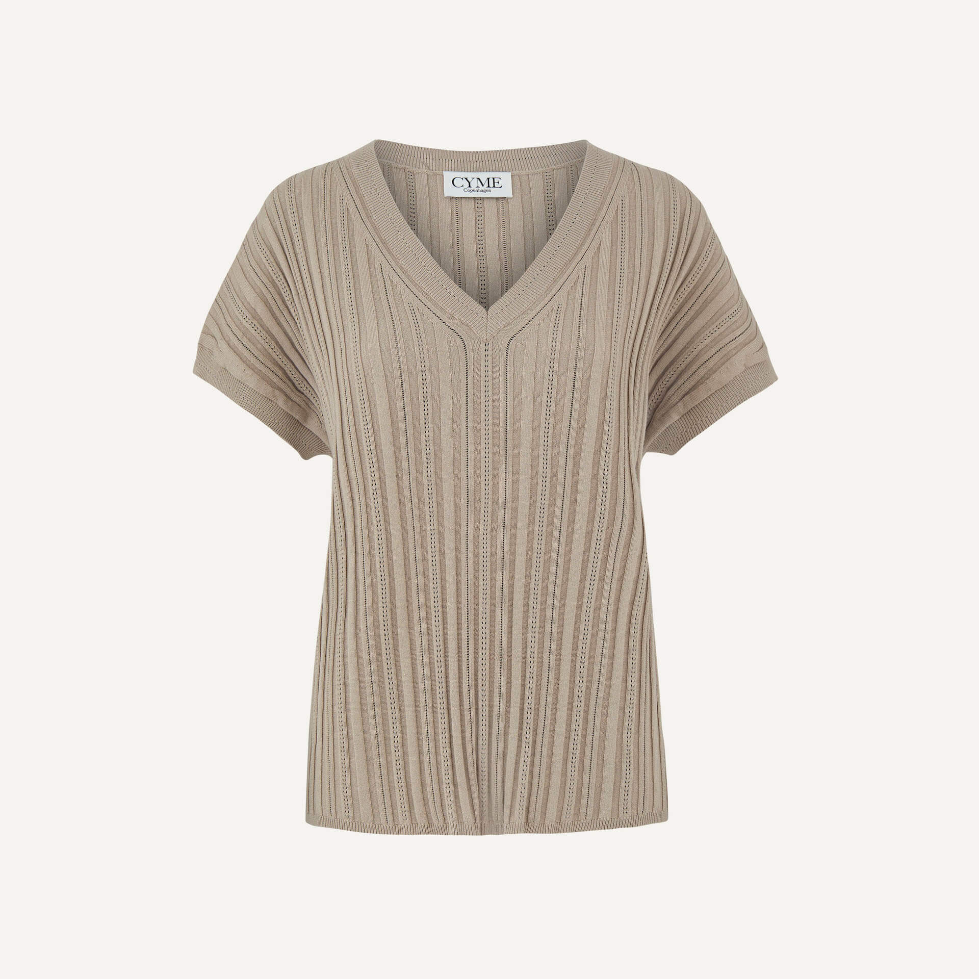 Pointelle Rib Top