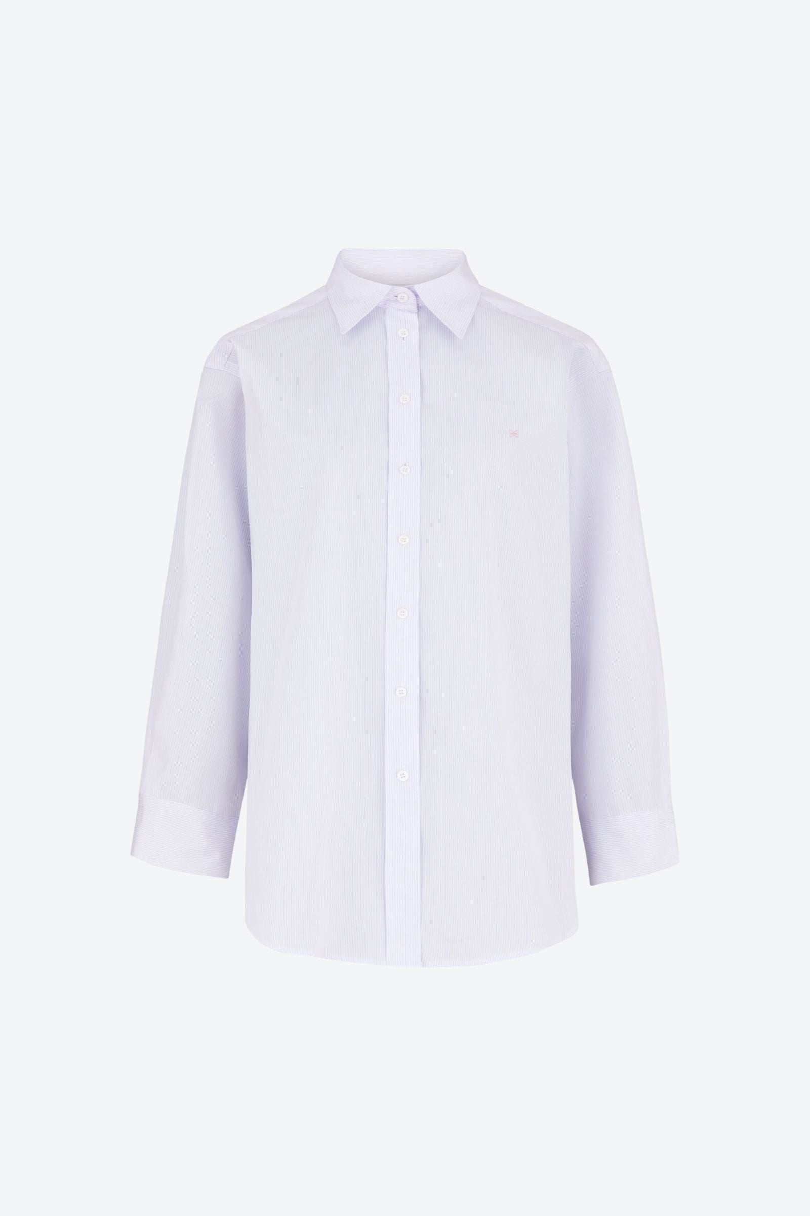 Cyme Supima Shirt - Light Blue & Pink